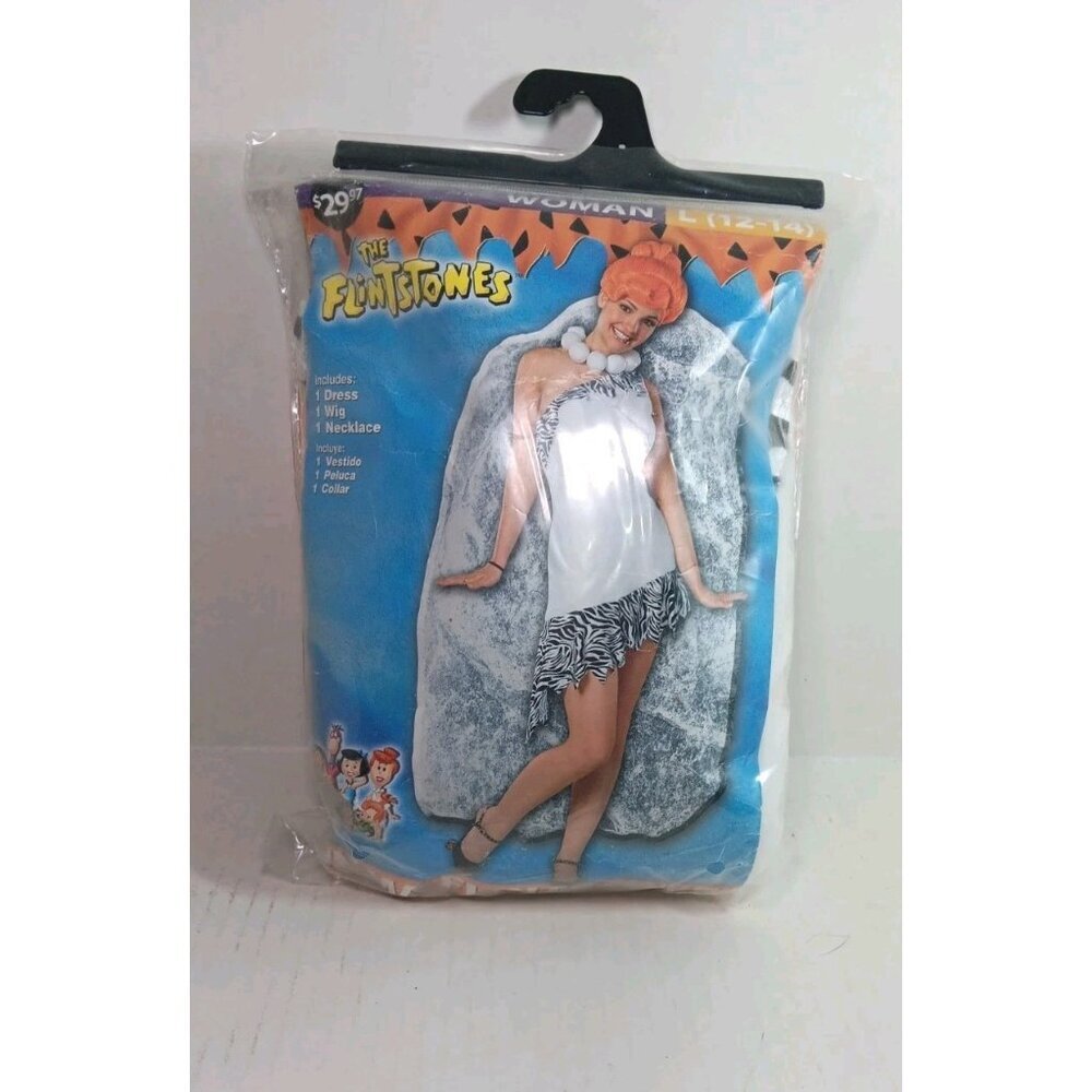 Wilma Flintstone Cartoon Network  Flintstones Costume Women’s L 12-14 Halloween